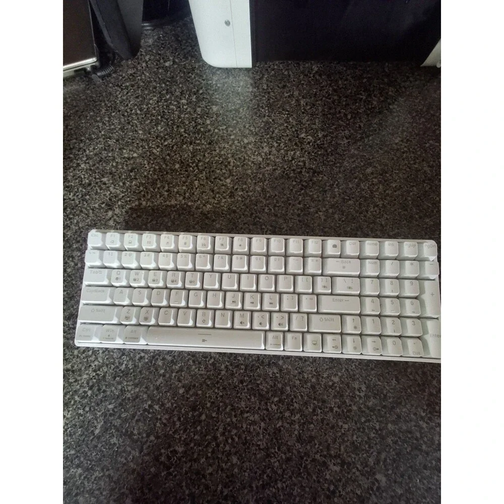 TAKB T98SE Mechanical Keyboard Wired White QWERTY Enhanced Function Keys.